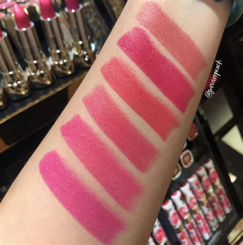 dolce and gabbana lipstick swatches.